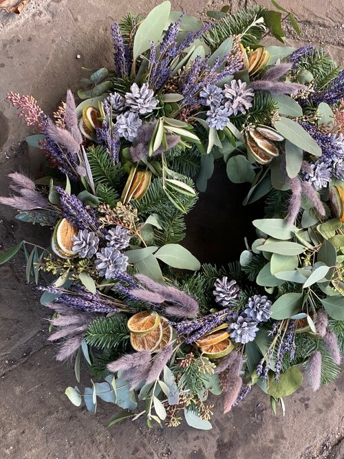 A Dewy Morning Door Wreath