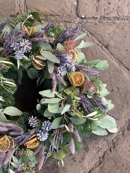 A Dewy Morning Door Wreath