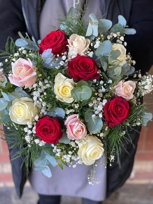 Dozen Mixed Rose Bouquet