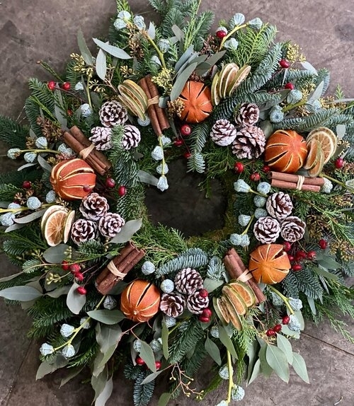 Fruit & Spice Natural Door Wreath